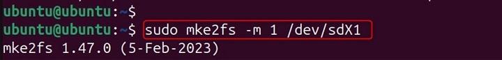 mke2fs Command in Linux9