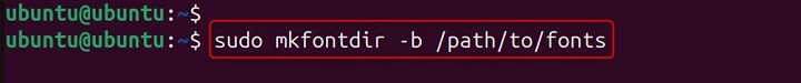 mkfontdir Command in Linux6