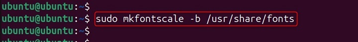 mkfontscale Command in Linux3