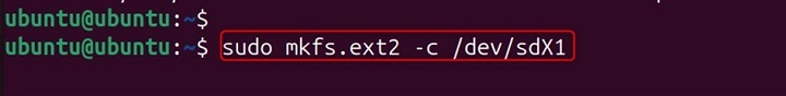 mkfs.ext2 Command in Linux5