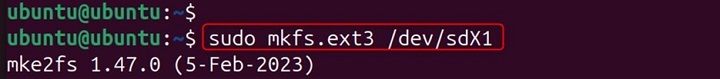 mkfs.ext3 Command in Linux14