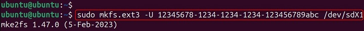 mkfs.ext3 Command in Linux6