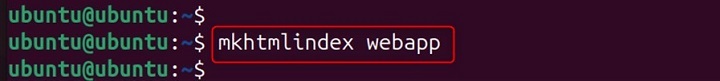 mkhtmlindex Command in Linux1