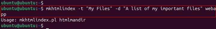mkhtmlindex Command in Linux2