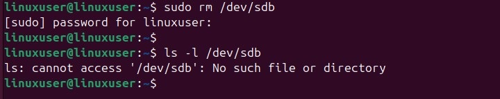mknod Command in Linux3
