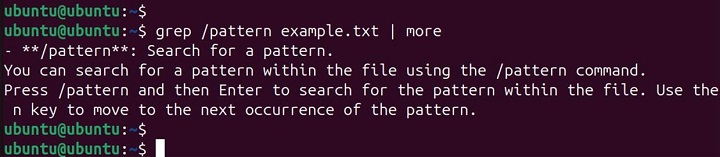 more Command in Linux15