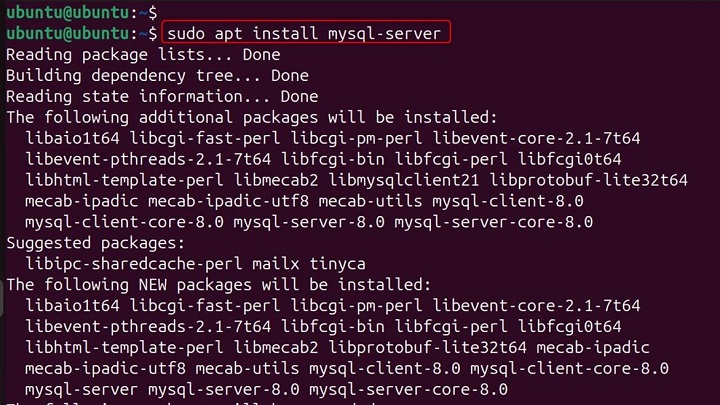mysql Command in Linux1