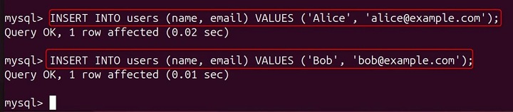 mysql Command in Linux13