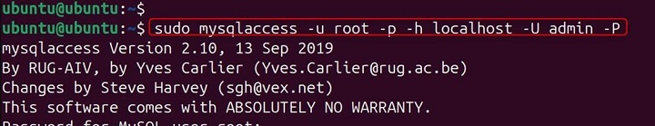 mysqlaccess Command in Linux10