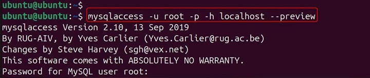 mysqlaccess Command in Linux14