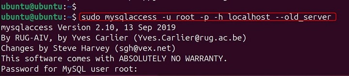 mysqlaccess Command in Linux17