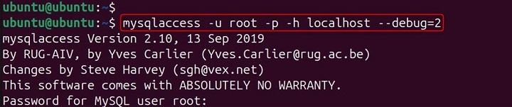 mysqlaccess Command in Linux18