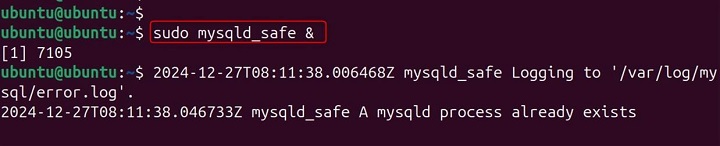 mysqld_safe Command in Linux2