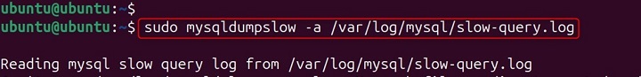 mysqldumpslow Command in Linux6