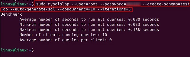 mysqlslap Command in Linux2