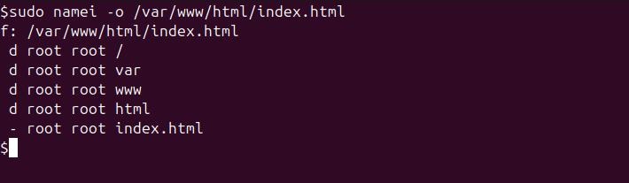 namei Command in Linux6