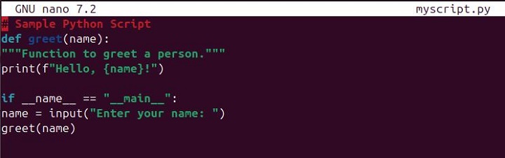 nano Command in Linux4