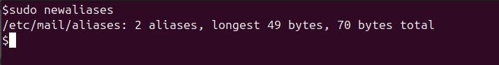 newaliases Command in Linux3