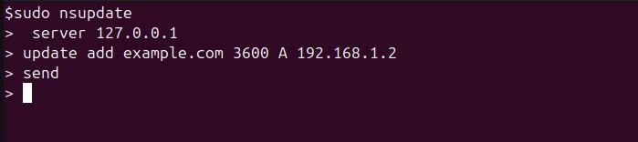 nsupdate Command in Linux1