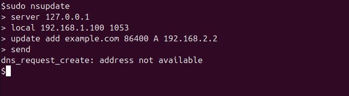 nsupdate Command in Linux8