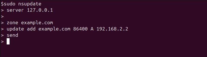 nsupdate Command in Linux9