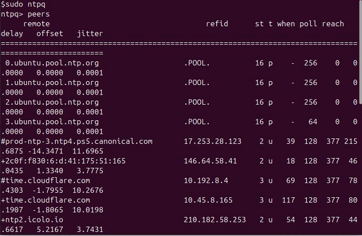 ntpq Command in Linux10