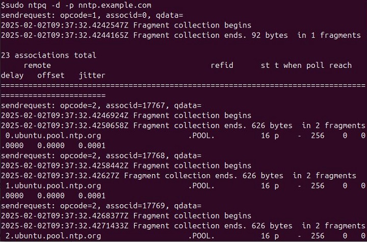 ntpq Command in Linux4