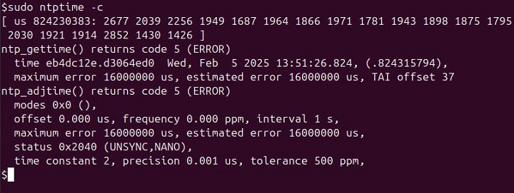 ntptime Command in Linux5