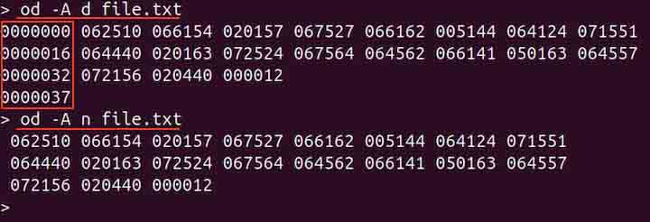 od Command in Linux13