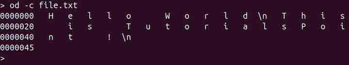 od Command in Linux6