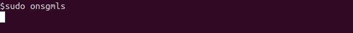 onsgmls Command in Linux2