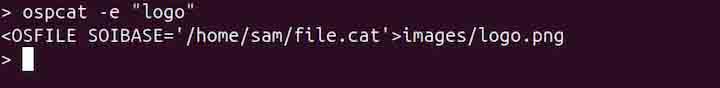 ospcat Command in Linux5