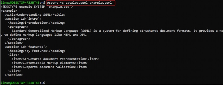 ospent Command in Linux2