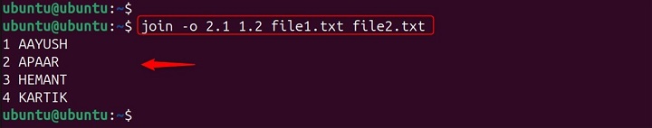Output fields in a specific format