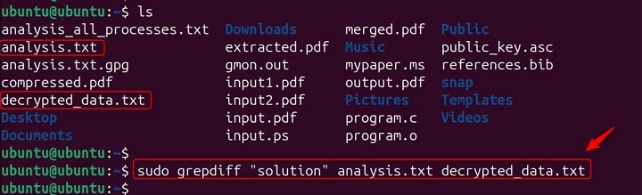 Overall Comparison Using grepdiff