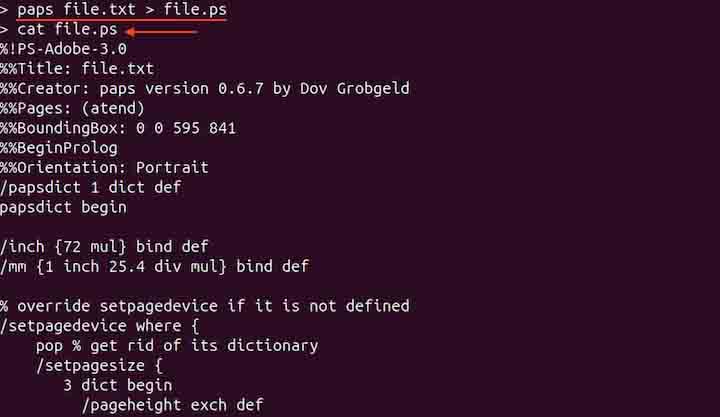 paps Command in Linux4