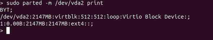 Parted Command in Linux6