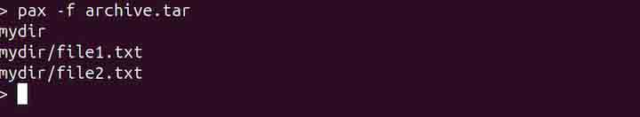 pax Command in Linux2