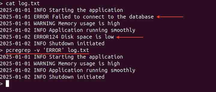 pcregrep Command in Linux5