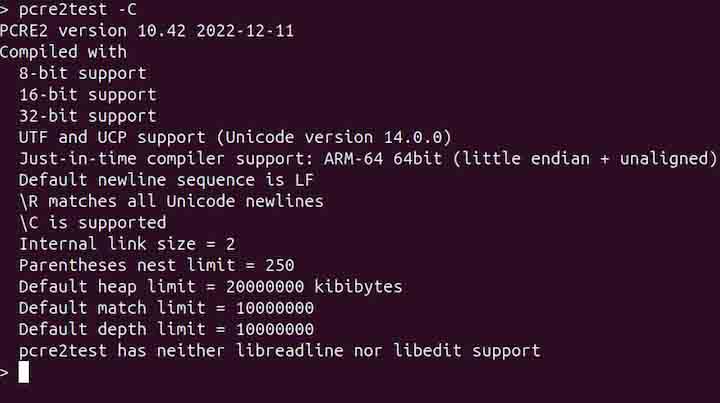 pcretest Command in Linux7