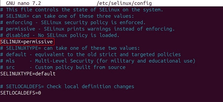 Permanent Changes to SELinux Mode1