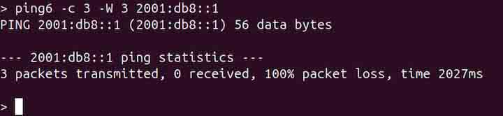 ping6 Command in Linux7