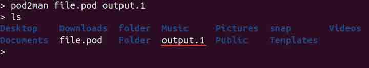 pod2man Command in Linux1