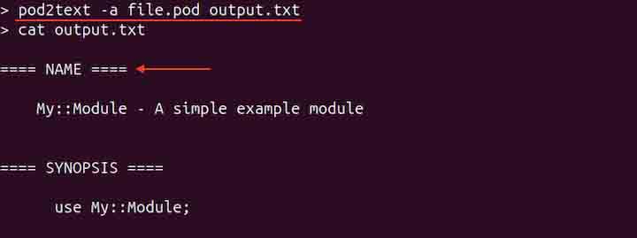 pod2text Command in Linux3