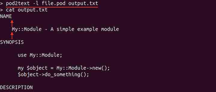 pod2text Command in Linux4