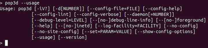 pop3d Command in Linux4
