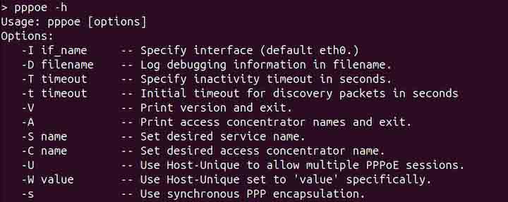 pppoe Command in Linux2