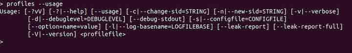 profiles Command in Linux7