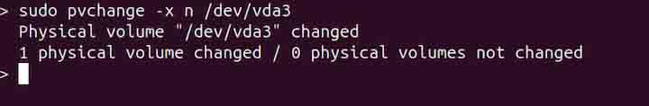 pvchange Command in Linux2