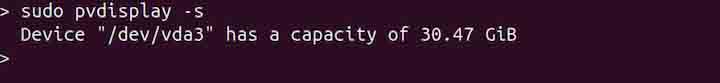 pvdisplay Command in Linux4